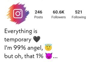 Instagram Bio for Girls in English