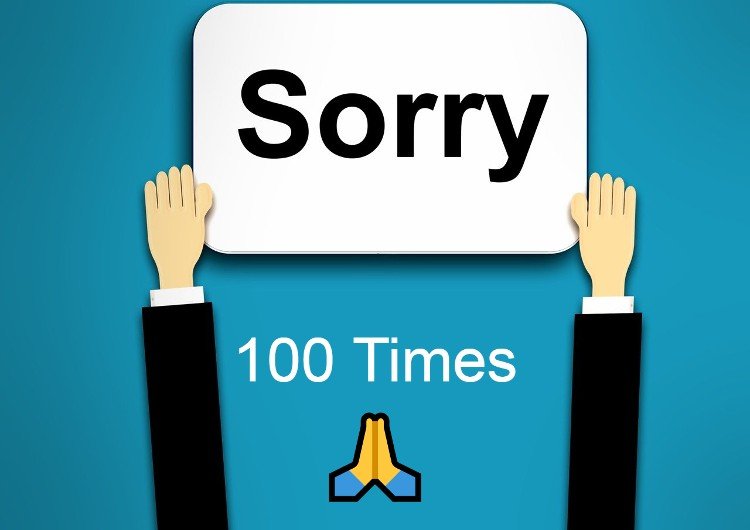 Sorry 100 Times Words